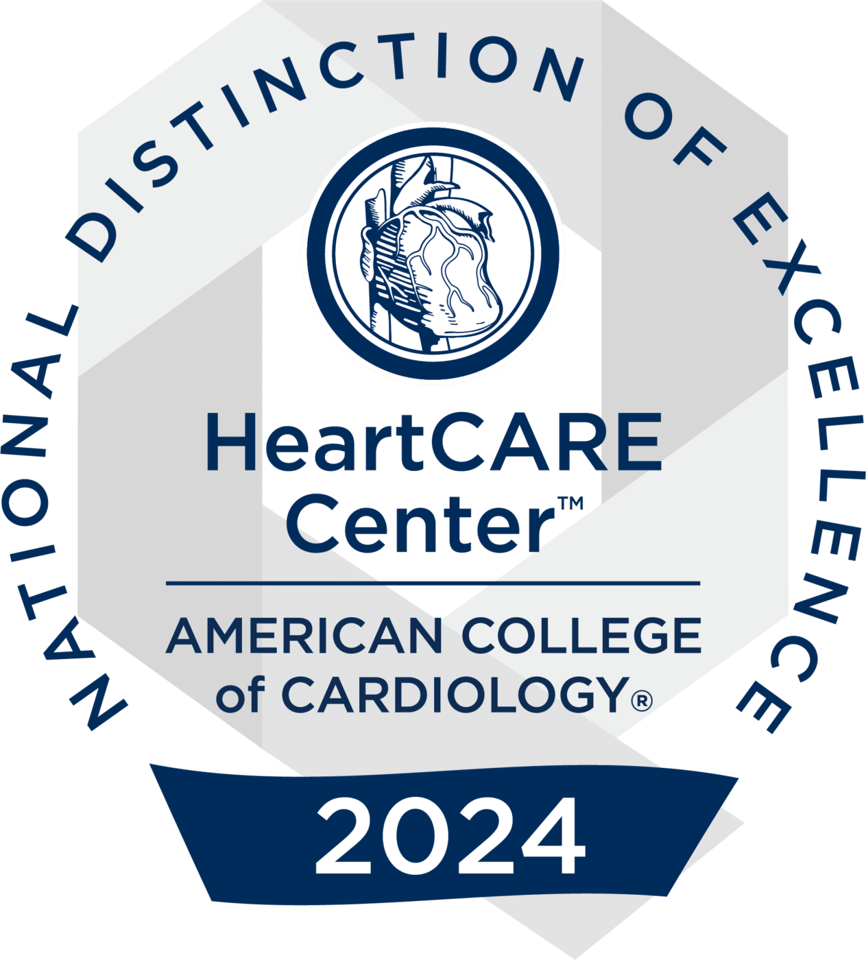 American College of Cardiology 2024 National Distinction of Excellence HeartCARE Center